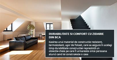 Durabilitate si confort cu zidarie din BCA